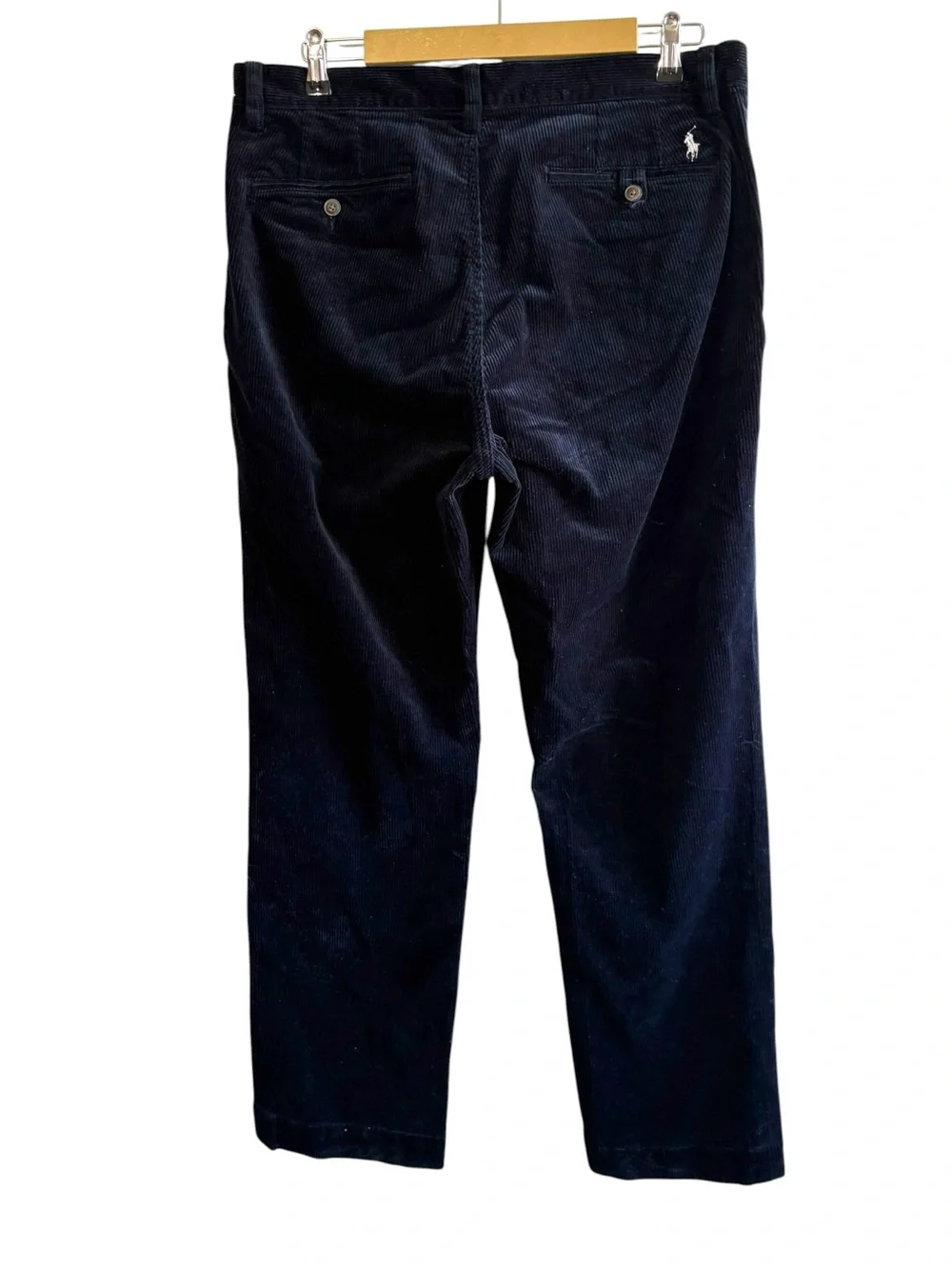 Polo Ralph Lauren Size 34 Blue Corduroy Classic Fit Pants Preppy Formal Business